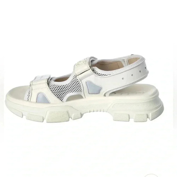 GUCCI LEATHER &
MESH SANDAL AGURU TREK - Picture 2 of 9
